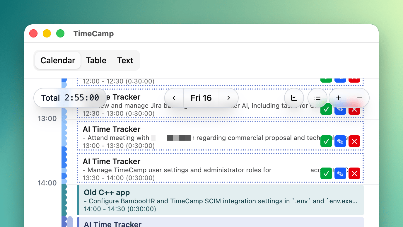 Calendar View